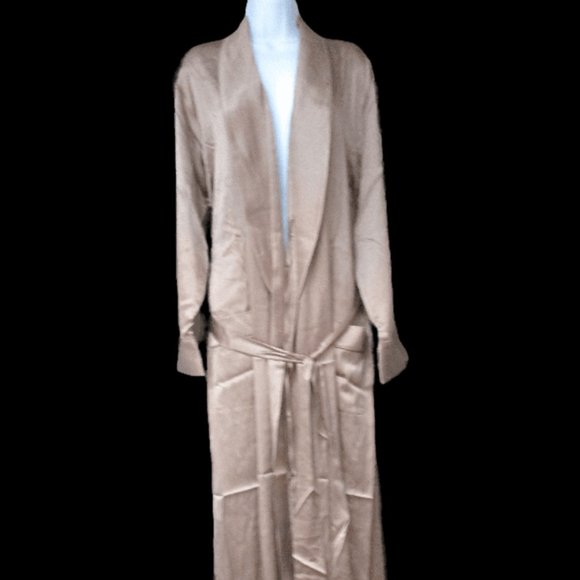 Skims NWT Sienna ( Tan) Colored Silk Robe XL - Picture 1 of 4